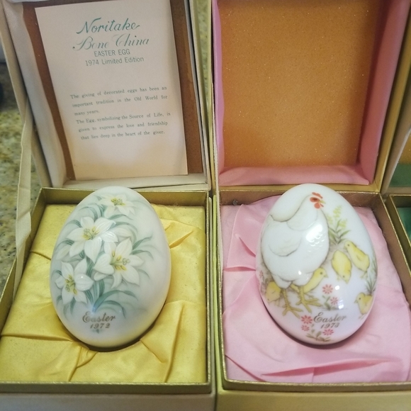 Noritake bone china Easter eggs. 72/73/74/77 - Picture 8 of 9